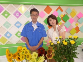 田中麗紗キャスターと今野貴彦さん